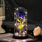 2021 Beauty and Beast Light Galaxy Rose Flower Glass Cover LED Battery Lamp Birthday Valentine'S Day Gift for Mom Mother'S Gift